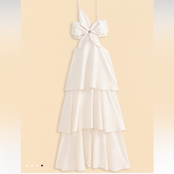 FARM Rio Off-White Floral Tiered Maxi Dress - Picture 3 of 6
